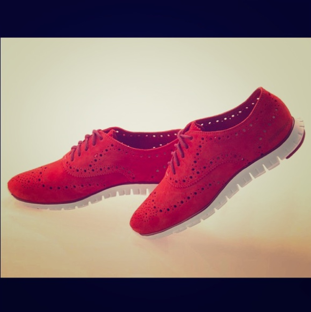 Cole Haan Zerograd in Red Suede